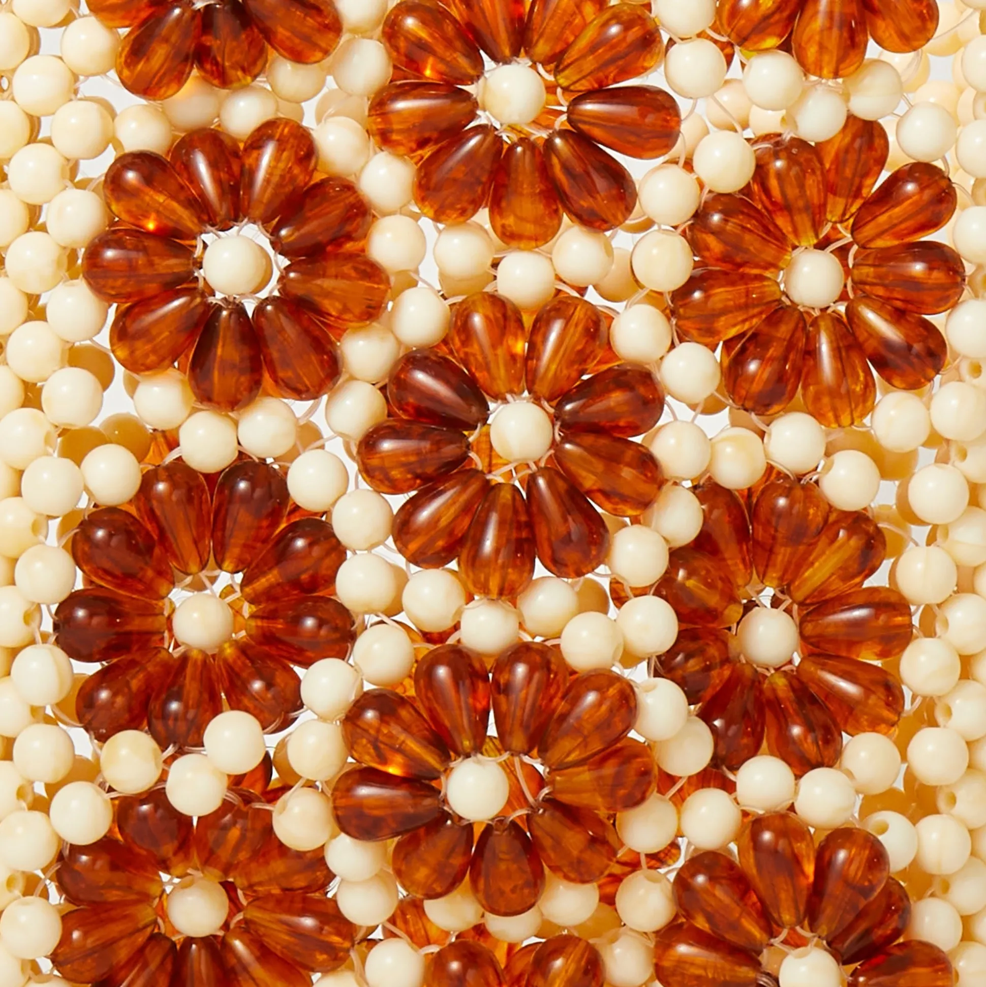 AMBER DAISY BEADED MINI BAG