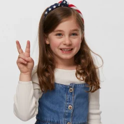AMERICANA KIDS KNOTTED HEADBAND