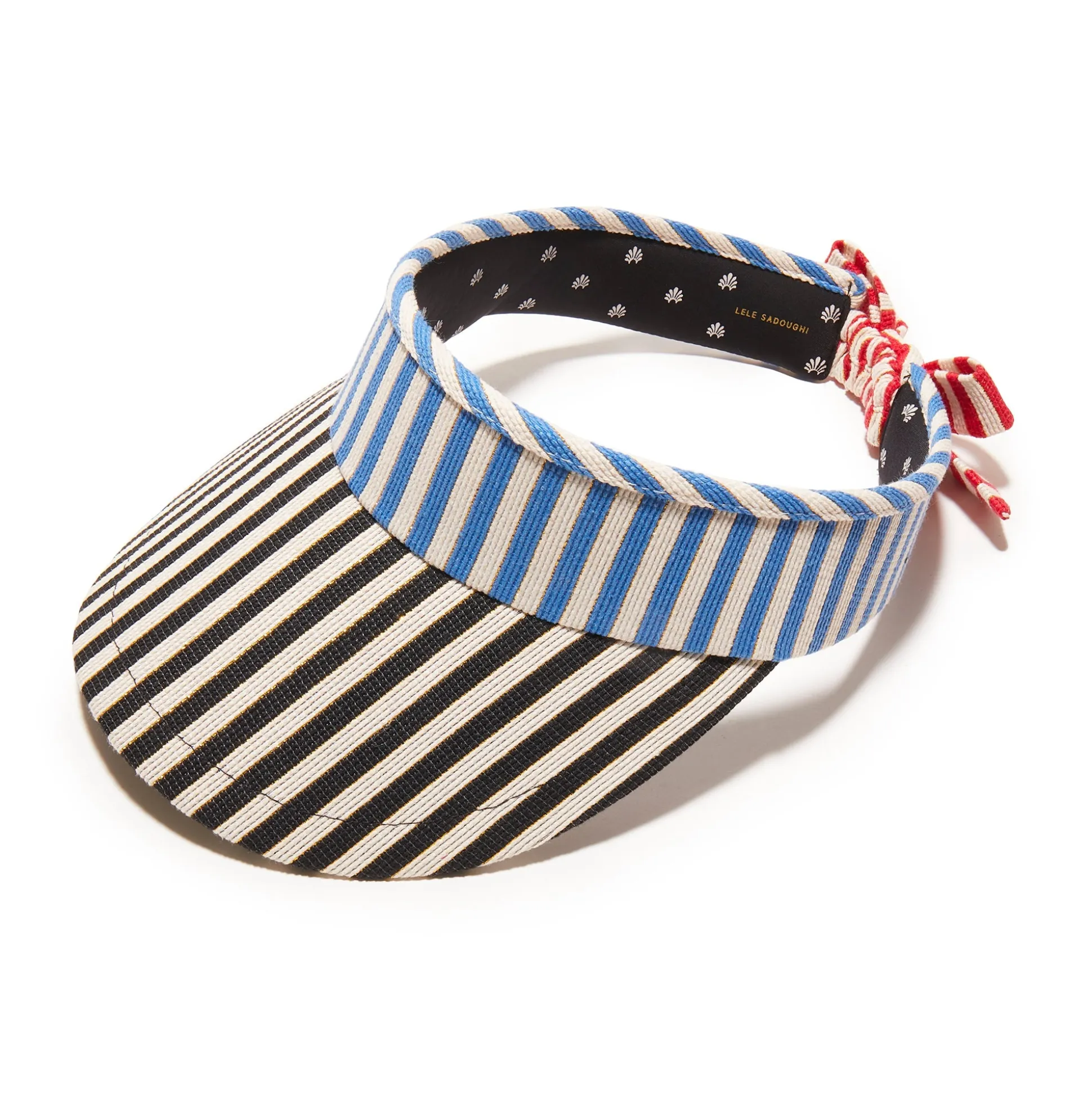AMERICANA STRIPE BOW TIE VISOR