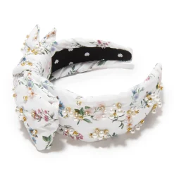 ANNIE HOLLY LIBERTY PEARL CRYSTAL HEADBAND