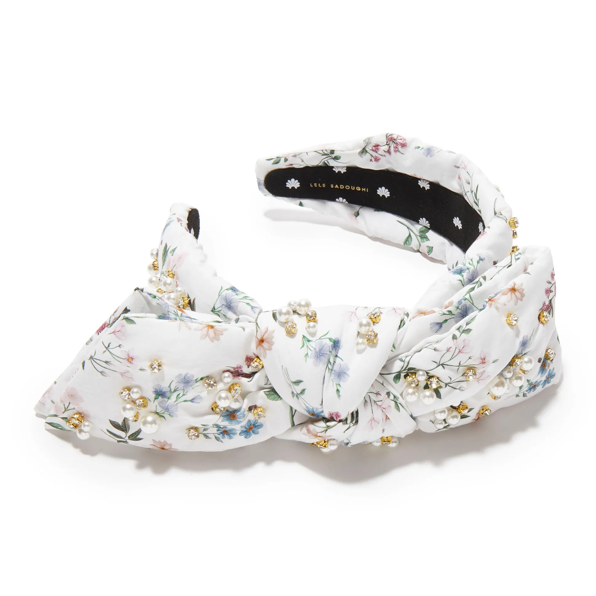 ANNIE HOLLY LIBERTY PEARL CRYSTAL HEADBAND
