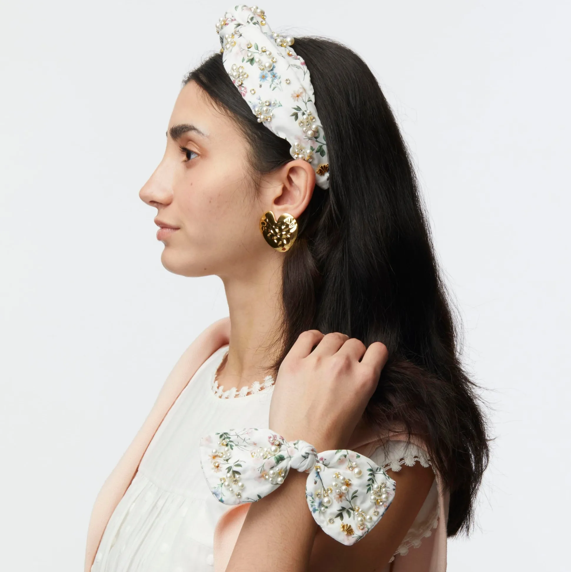 ANNIE MARLENE LIBERTY PEARL CRYSTAL HEADBAND