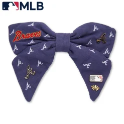 ATLANTA BRAVES LELE SADOUGHI / MLB NAVY BOW BARRETTE