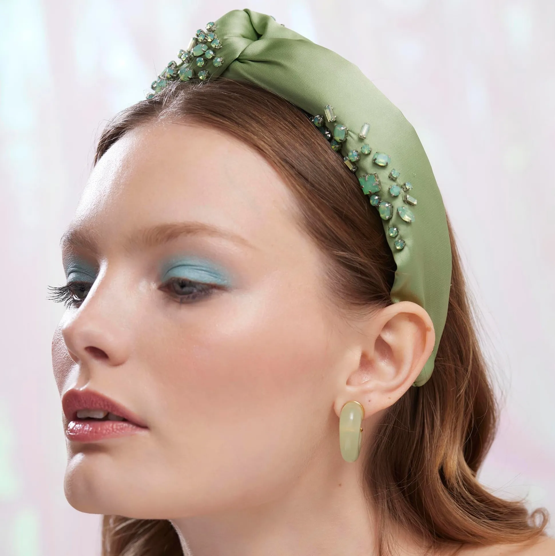 AUGUST PERIDOT MARLENE JEWELED BIRTHSTONE HEADBAND