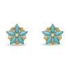 AZURE ASTRA BUTTON EARRINGS