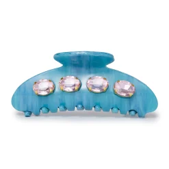 AZURE LARGE CRYSTAL CLAW CLIP