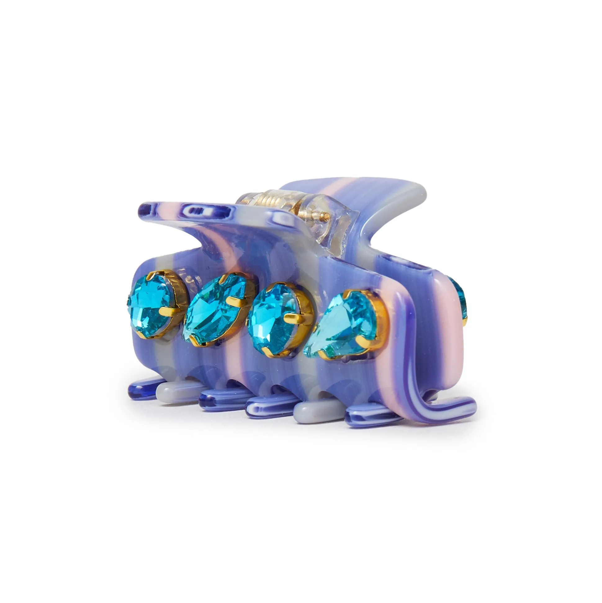 AZURE MINI CRYSTAL CLAW CLIP