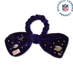 BALTIMORE RAVENS LELE SADOUGHI X NFL PURPLE BOW SCRUNCHIE