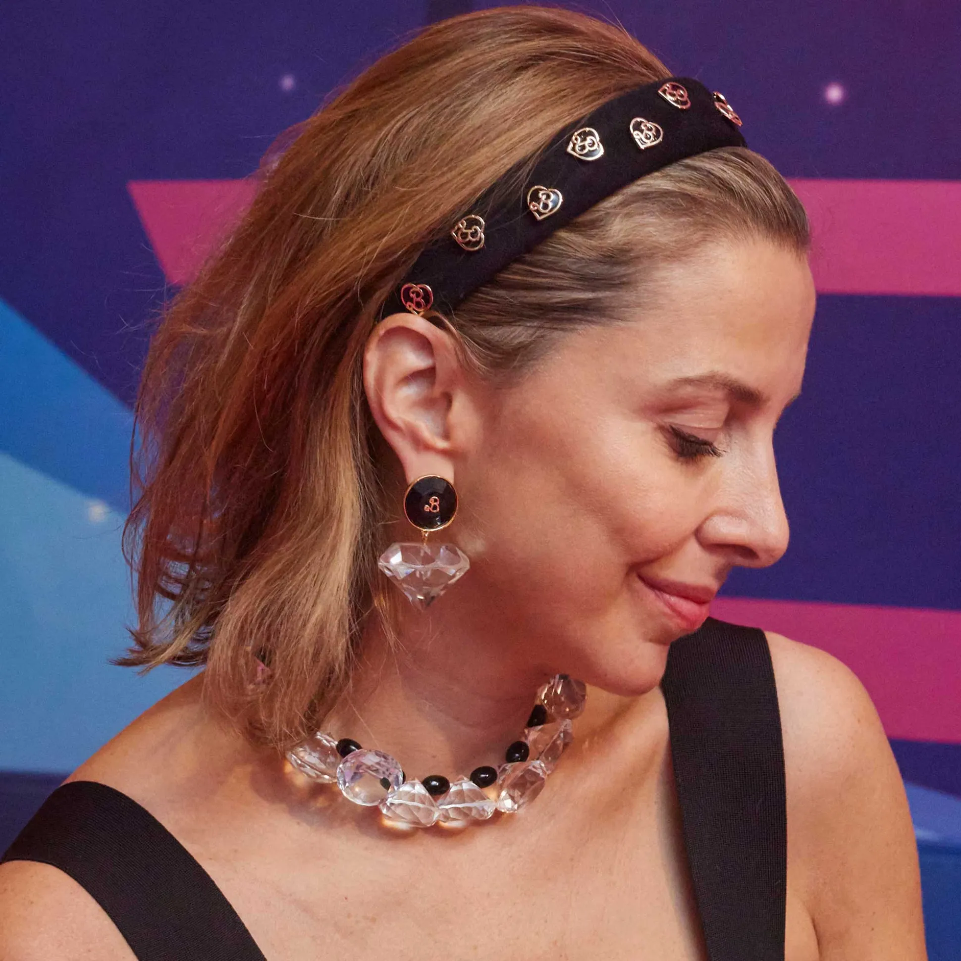 BARBIE™ X LELE SADOUGHI JET CRYSTAL COLLAR NECKLACE