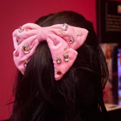 BARBIE™ X LELE SADOUGHI LIPSTICK PINK CHARMS BOW BARRETTE