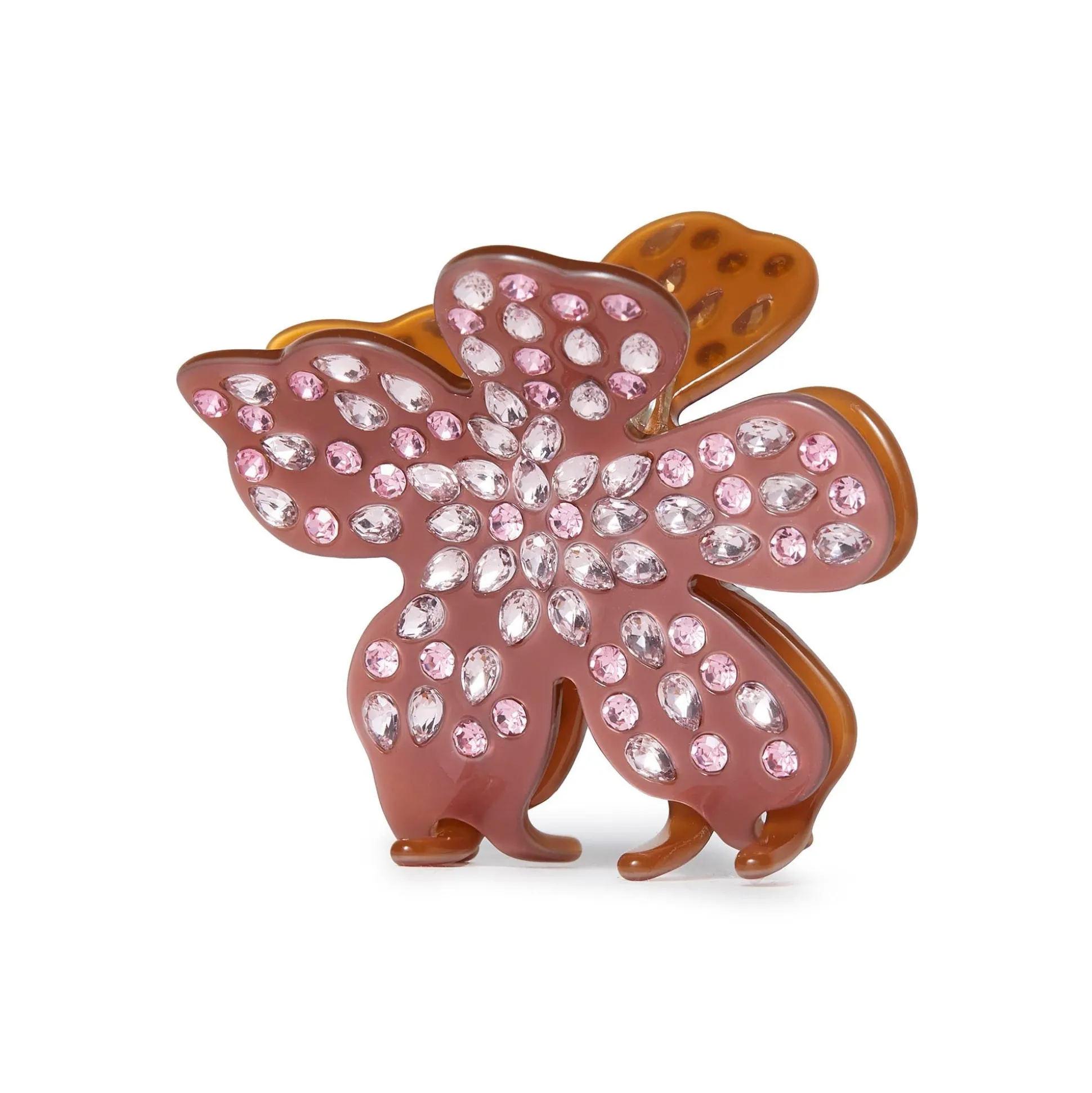 BISQUE ROSE LILY CLAW CLIP