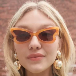 BLONDE TORTOISE PEGGY SUNGLASSES