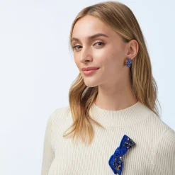 BLUE EMBELLISHED AWARENESS RIBBON