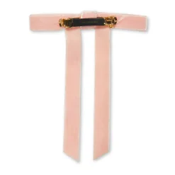 BLUSH BARDOT BOW BARRETTE