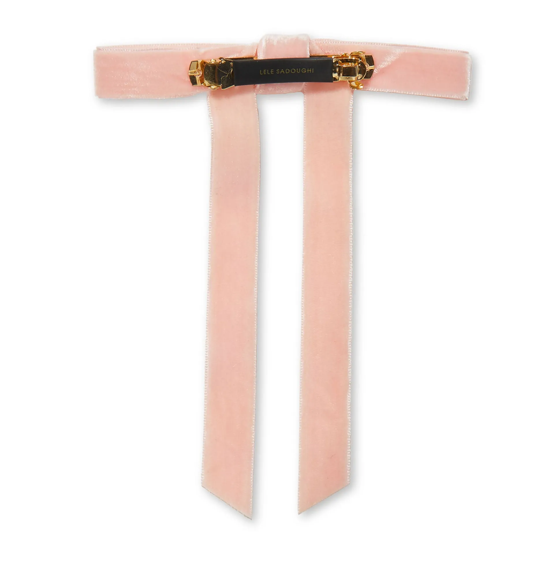 BLUSH BARDOT BOW BARRETTE