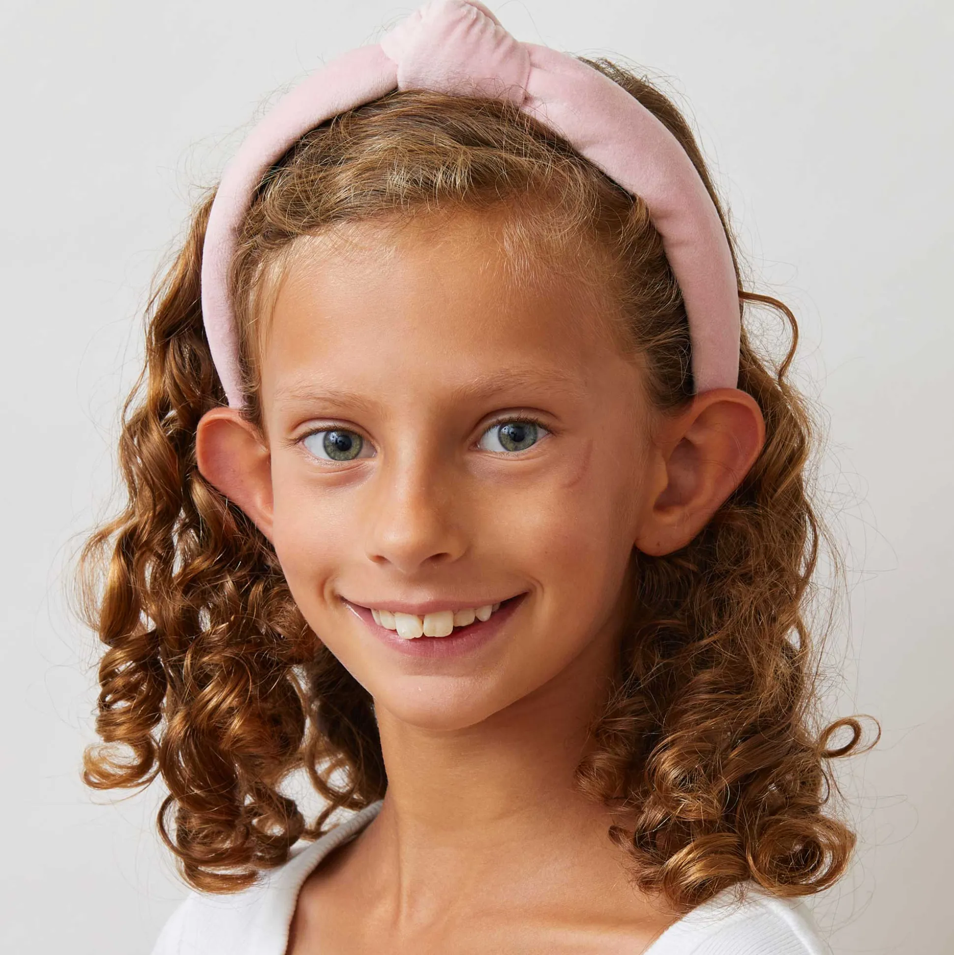 BLUSH KIDS VELVET KNOTTED HEADBAND