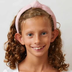 BLUSH KIDS VELVET KNOTTED HEADBAND