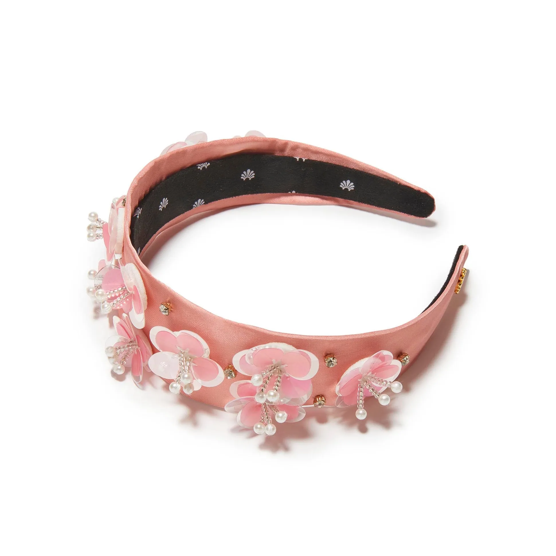 BLUSH MELON KIDS BRIGITTE PAILLETTE FLORAL HEADBAND