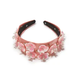 BLUSH MELON KIDS BRIGITTE PAILLETTE FLORAL HEADBAND