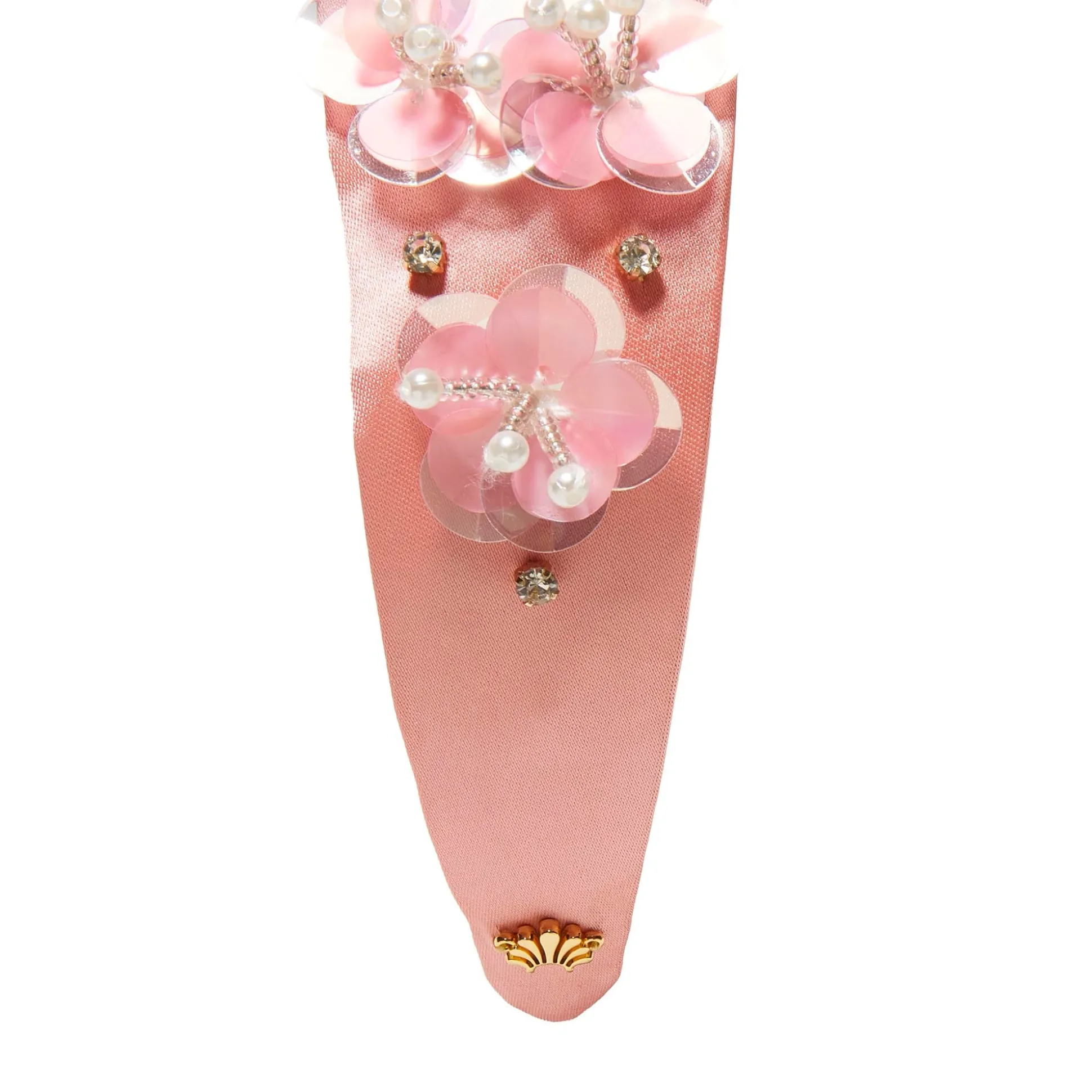 BLUSH MELON KIDS BRIGITTE PAILLETTE FLORAL HEADBAND