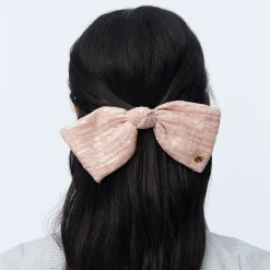 BLUSH PALOMA SEQUIN BOW BARRETTE