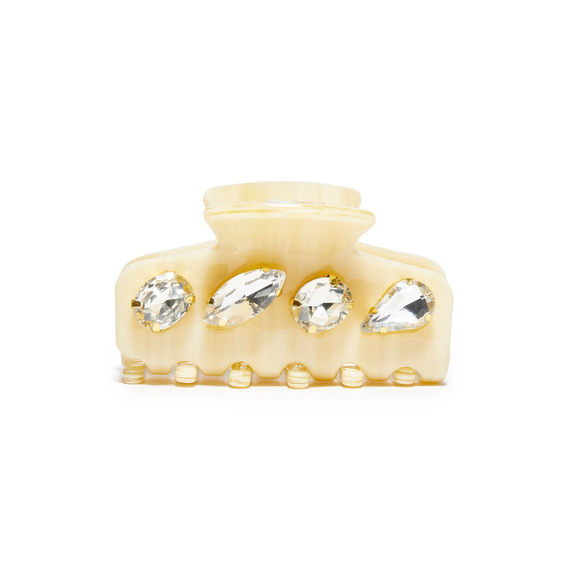 BONE MINI CRYSTAL CLAW CLIP