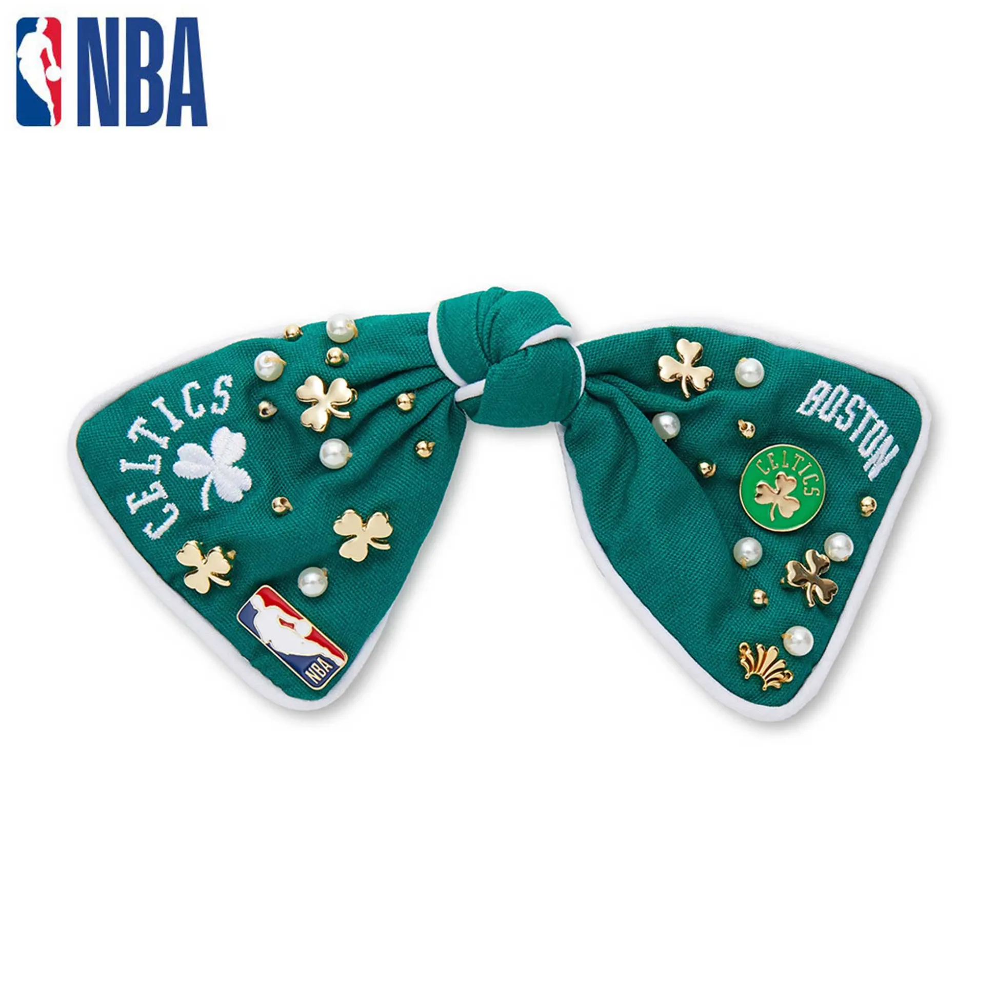 BOSTON CELTICS LELE SADOUGHI / NBA GREEN BOW BARRETTE