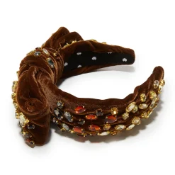 BROWN EXCLUSIVE HOLLY MULTI-CRYSTAL HEADBAND