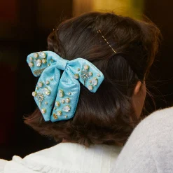 BUBBLE BLUE LELE SADOUGHI X WICKED CRYSTAL WAND BOW BARRETTE