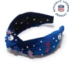 BUFFALO BILLS LELE SADOUGHI X NFL BLUE EMBELLISHED KNOTTED HEADBAND