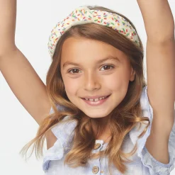 BUTTERCREAM BIRTHDAY CAKE KIDS KNOTTED HEADBAND