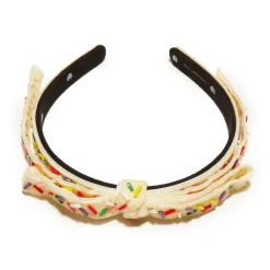 BUTTERCREAM EMBELLISHED BARDOT SLIM RIBBON HEADBAND