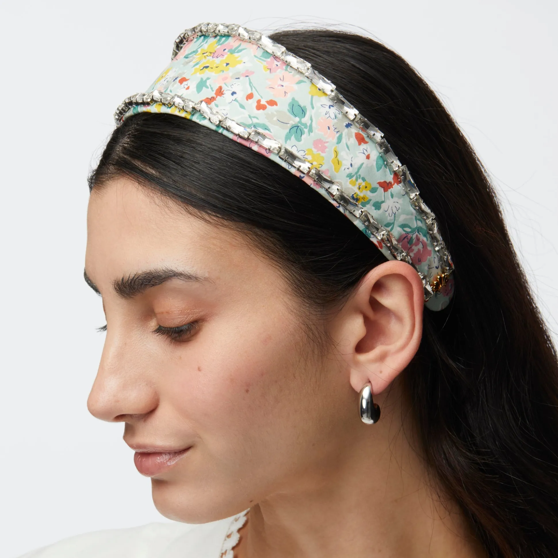CALIFORNIA BLOOM BRIGITTE LIBERTY CRYSTAL TRIM HEADBAND