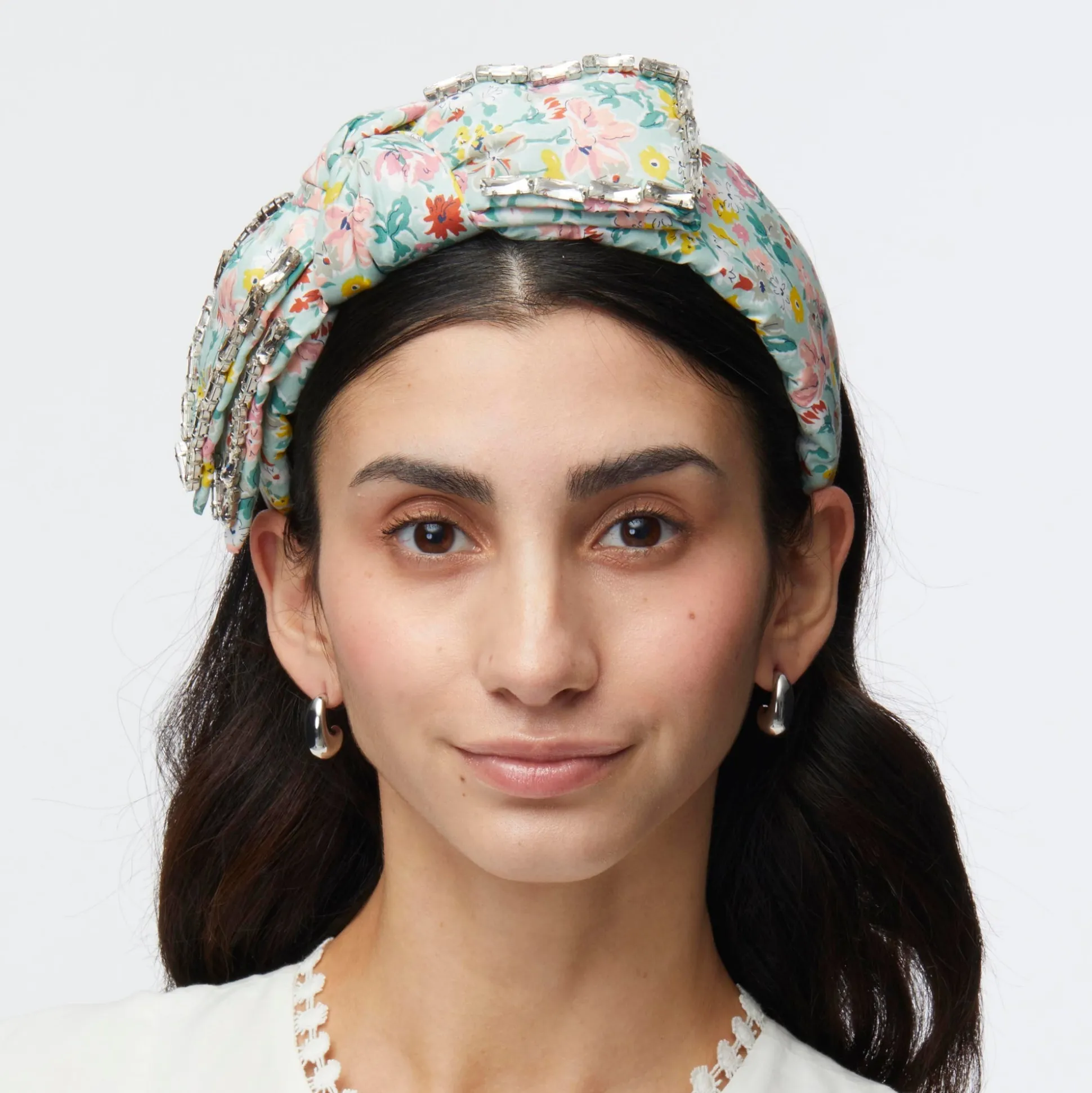 CALIFORNIA BLOOM HOLLY LIBERTY CRYSTAL TRIM HEADBAND