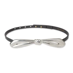 CHARCOAL BLANCHE BOW BELT