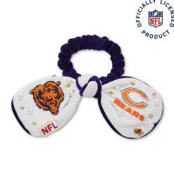CHICAGO BEARS LELE SADOUGHI X NFL IVORY BOW SCRUNCHIE