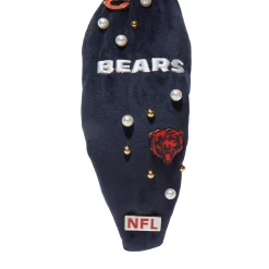 CHICAGO BEARS LELE SADOUGHI X NFL NAVY EMBELLISHED KNOTTED HEADBAND
