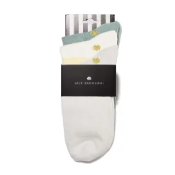 CLOUD SET OF 3 COUNTRY CLUB ANKLE SOCKS