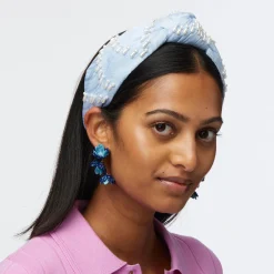 CLOUDY SKY KNOTTED VENUS EMBELLISHED HEADBAND