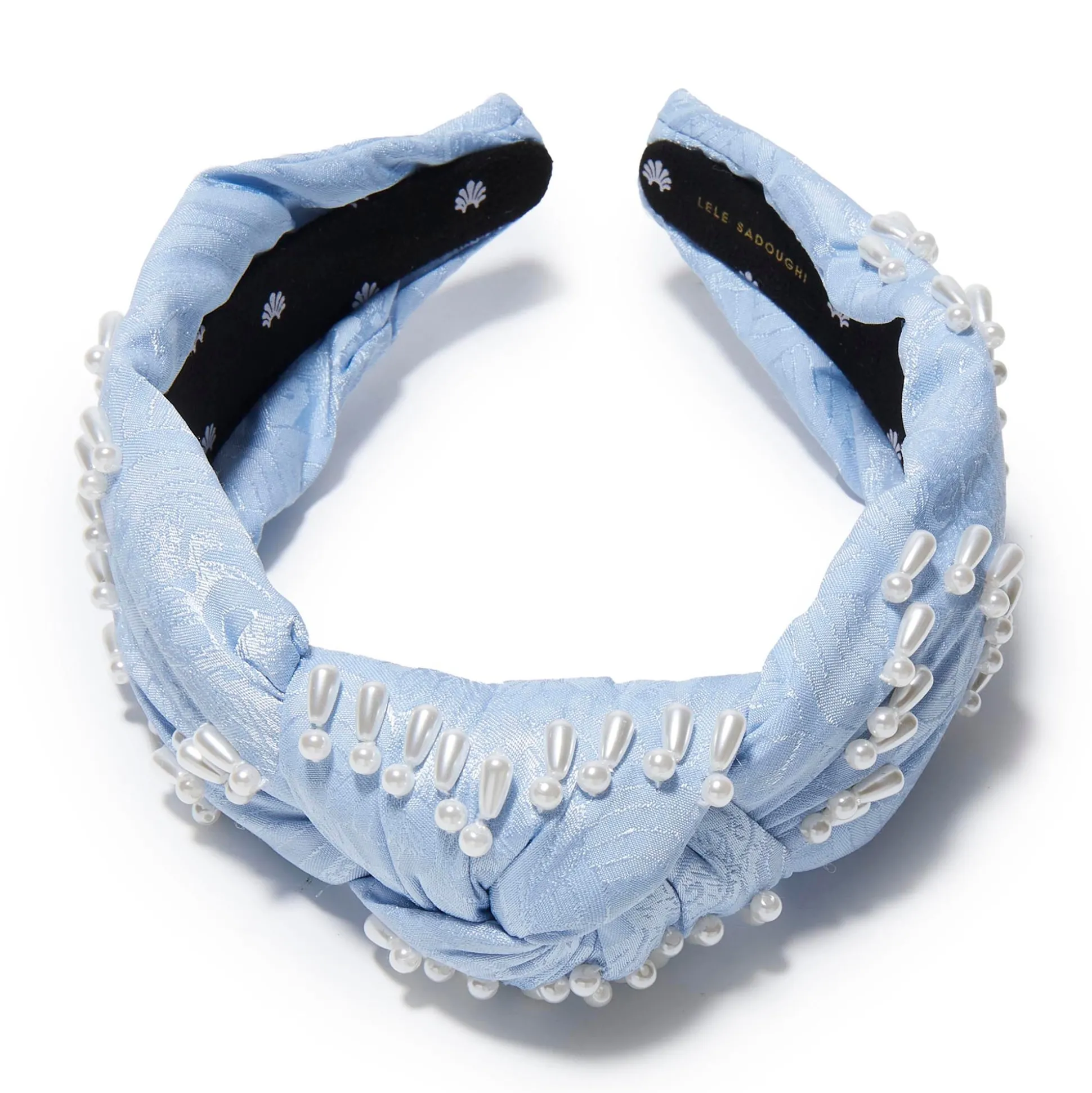 CLOUDY SKY KNOTTED VENUS EMBELLISHED HEADBAND