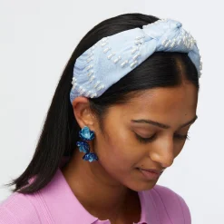 CLOUDY SKY KNOTTED VENUS EMBELLISHED HEADBAND