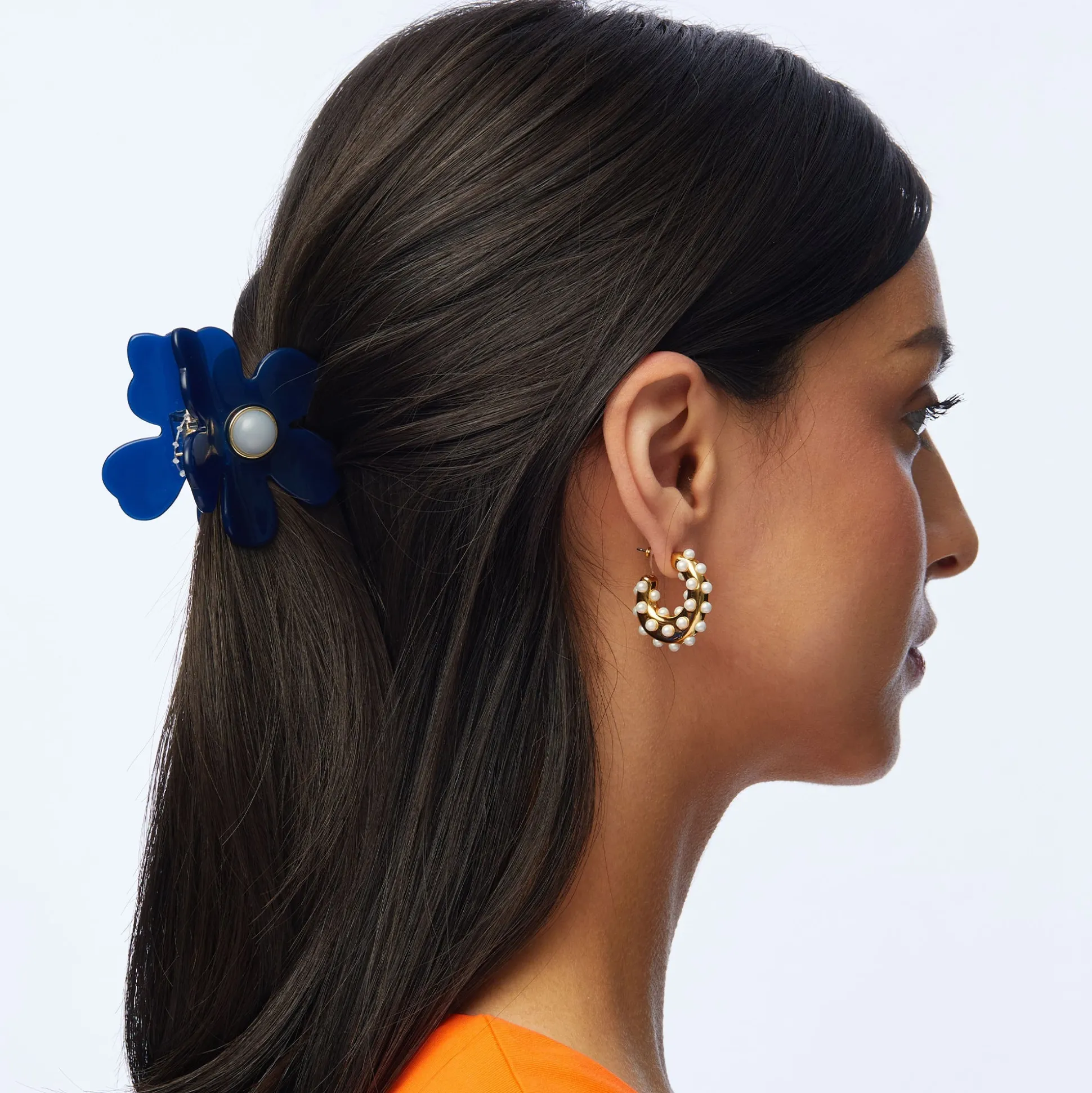 COBALT LILY CLAW CLIP