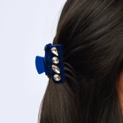 COBALT MINI CRYSTAL CLAW CLIP