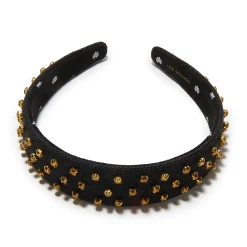 CRYSTAL DORADO BURLAP BESSETTE HEADBAND