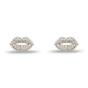 CRYSTAL LELE SADOUGHI X MARILYN MONROE PAVE KISS STUD EARRINGS