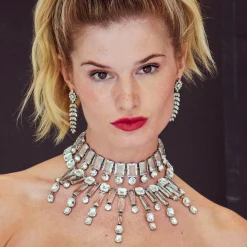 CRYSTAL LELE SADOUGHI X MARILYN MONROE FEATHER EARRINGS