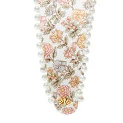 DAVALIA FLOWERS BRIGITTE LIBERTY PEARL TRIM HEADBAND