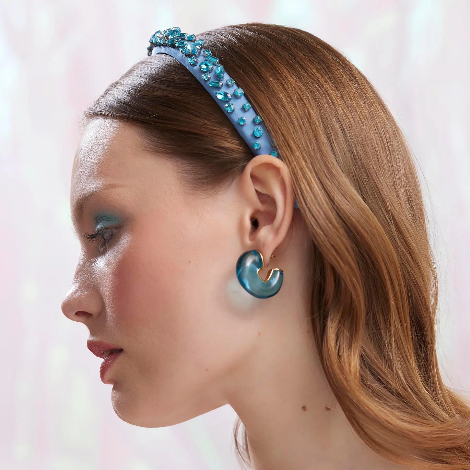 DECEMBER BLUE TOPAZ GIGI JEWELED BIRTHSTONE HEADBAND