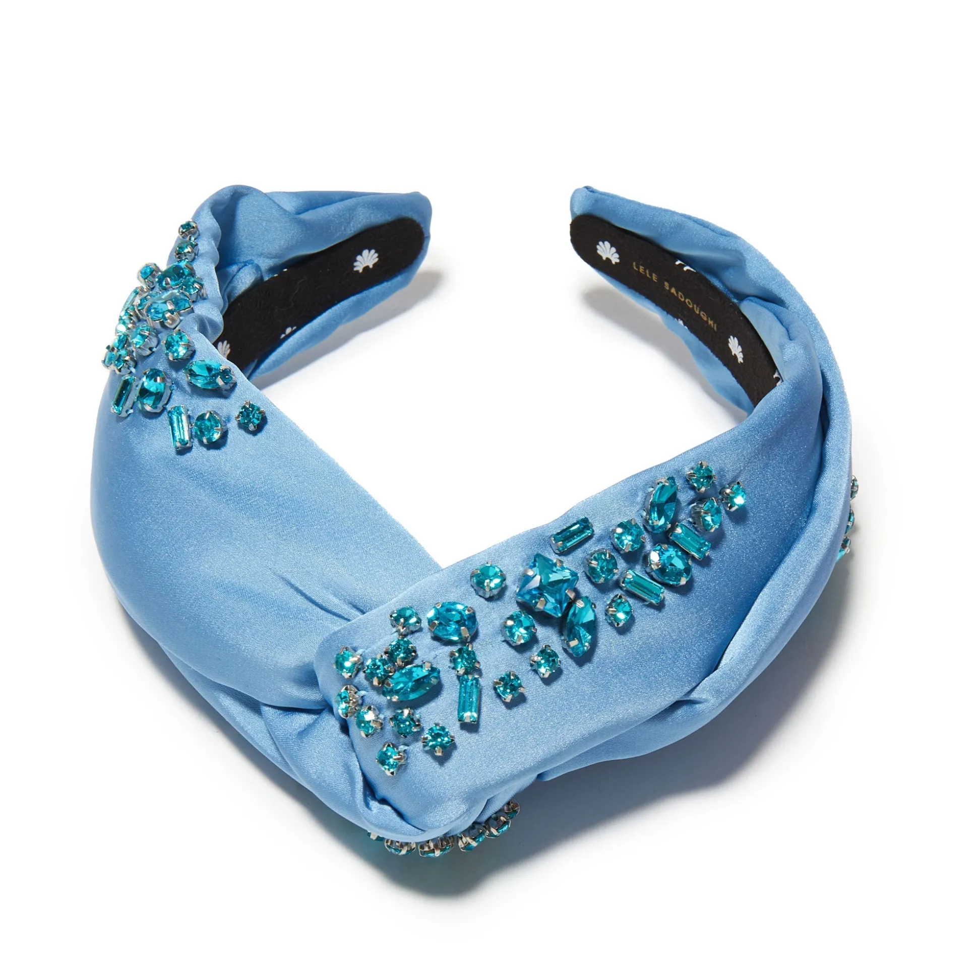 DECEMBER BLUE TOPAZ MARLENE JEWELED BIRTHSTONE HEADBAND