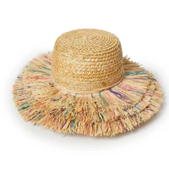 DESERT SUNSET FRINGE STRAW HAT